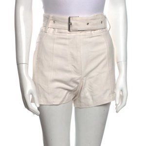 NWT IRO White Belted High Rise Mini Shorts